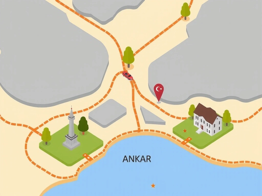Ankara Location Illustration